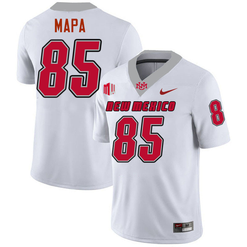 Simon Mapa UNM Lobos Jersey,New Mexico Lobos Football Jersey,Uniforms-White